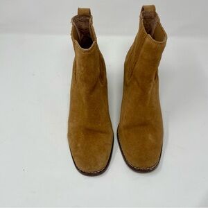 Madewell Camel Suede Booties
